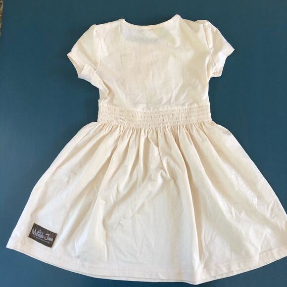 Matilda Jane Girls’ Dress Cream Cake Batter Mocked Size 6 - Picture 2 of 6